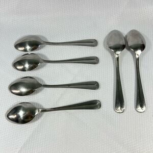 6 WALLACE BRANDWARE Stainless Steel Flatware spoons Japan 6”